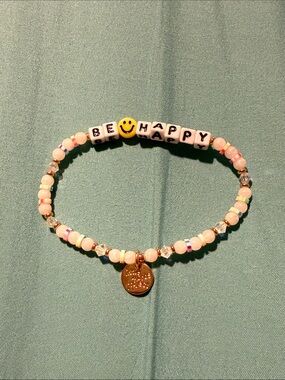 Little Words Project Be Happy Beaded Bracelet